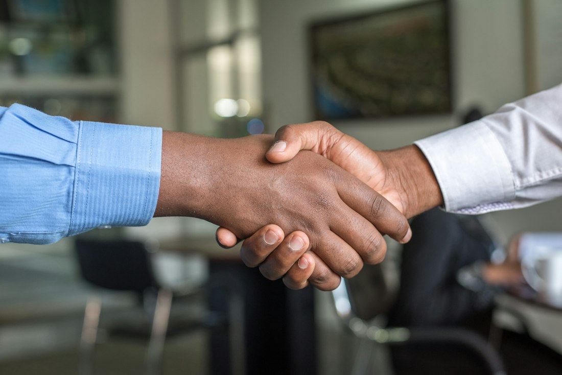 A handshake after a protection review